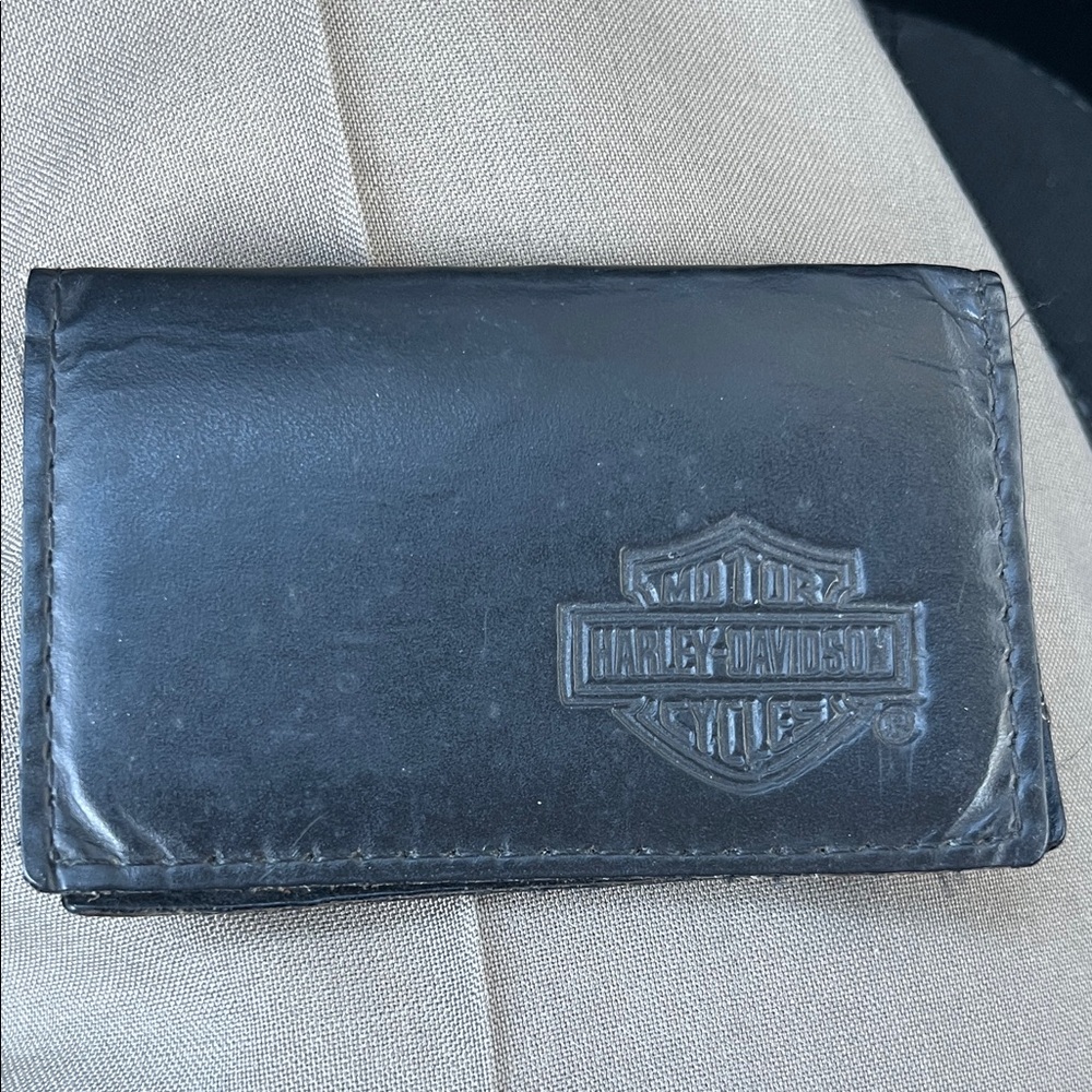Harley Davidson card wallet leather